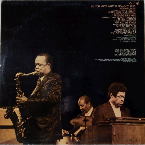 Buddy Tate, Wild Bill Davis : Midnight Slows Vol. 2 (LP, Album, Mono)
