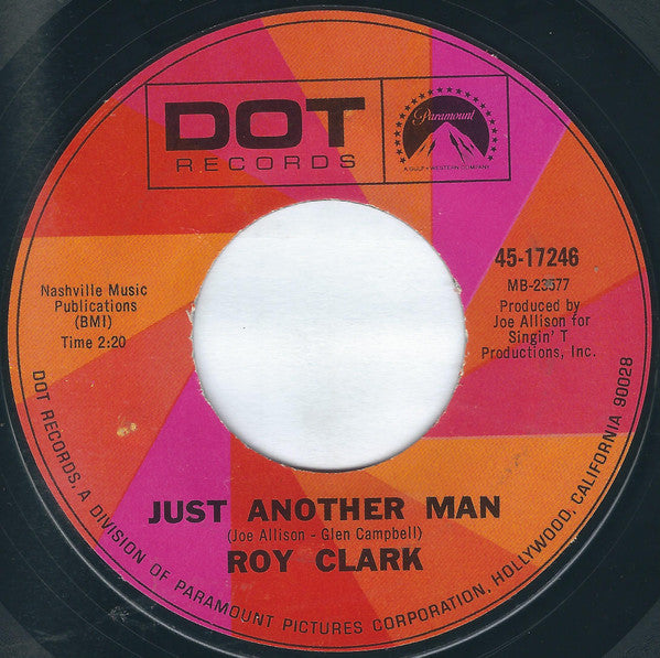 Roy Clark : Yesterday, When I Was Young (Hier Encore) / Just Another Man (7", Single, Styrene, Mon)