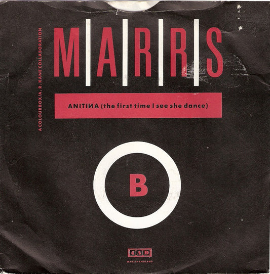 M|A|R|R|S : Pump Up The Volume (7", Single, Whi)