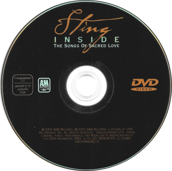 Sting : Inside The Songs Of Sacred Love (DVD-V, PAL)