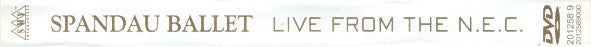 Spandau Ballet : Live From The N.E.C. (DVD-V, PAL)