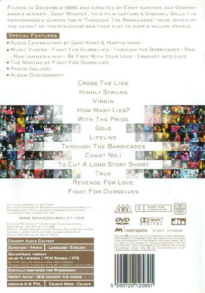 Spandau Ballet : Live From The N.E.C. (DVD-V, PAL)