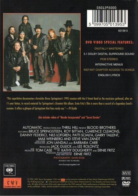 Bruce Springsteen & The E-Street Band : Blood Brothers (DVD-V, RE, PAL)