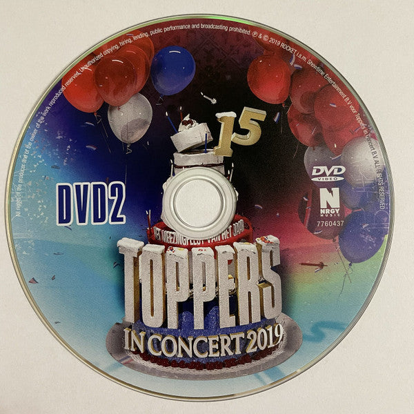 Toppers, Gerard*, Jeroen*, Rene*, Jan* : Toppers In Concert 2019 - Happy Birthday Party - 15 Jarig Jubileum - 'The Best Of' Jubileum Editie (2xDVD-V, PAL, 16:)