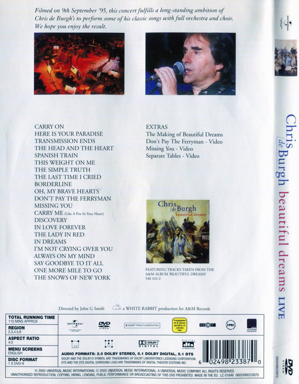 Chris de Burgh : Beautiful Dreams Live (DVD-V)