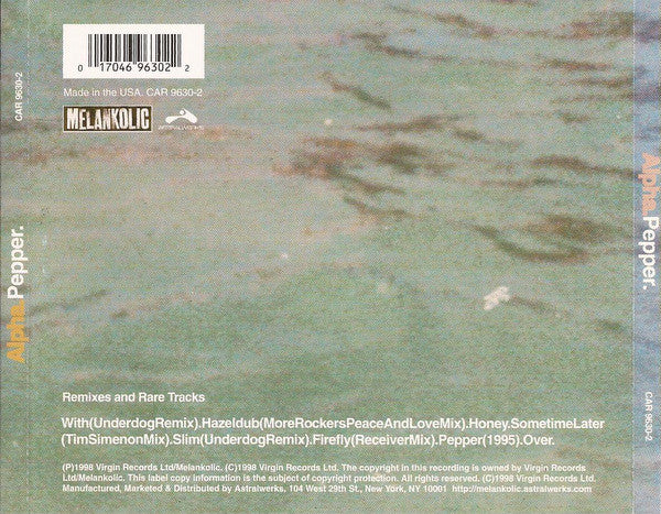 Alpha : Pepper (CD, Comp)