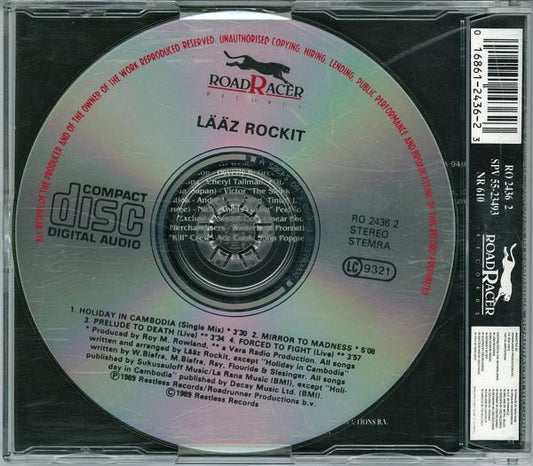 Laaz Rockit : Holiday In Cambodia (CD, Single)