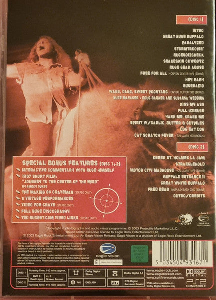 Ted Nugent : Full Bluntal Nugity Live (2xDVD-V, PAL, 4:3)