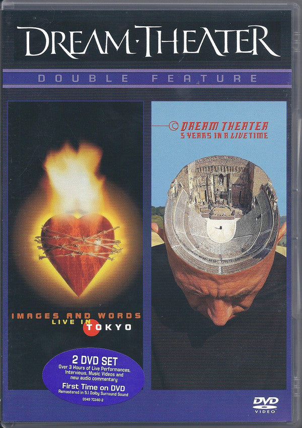 Dream Theater : Double Feature: Images And Words, Live In Tokyo / Dream Theater, 5 Years In A Live Time (2xDVD-V, NTSC)