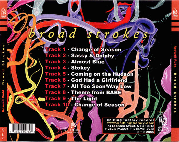 Roswell Rudd : Broad Strokes (CD, Album)