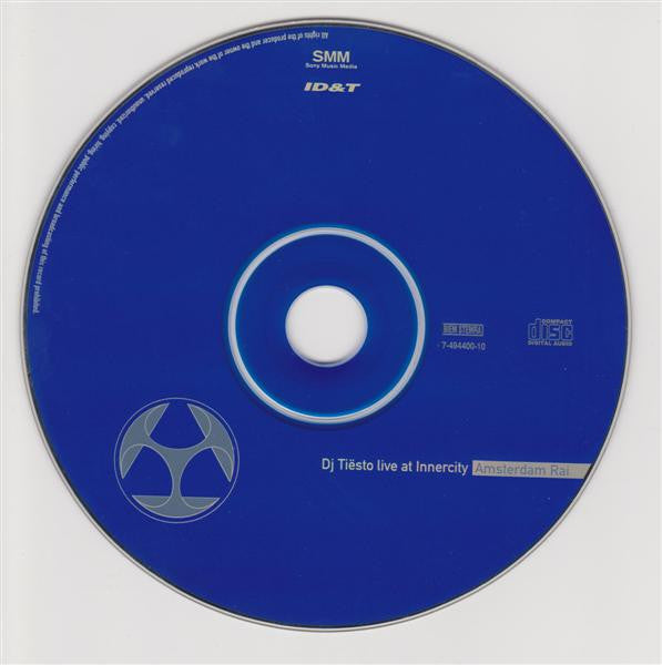 DJ Tiësto : Live At Innercity - Amsterdam RAI (CD, Mixed)