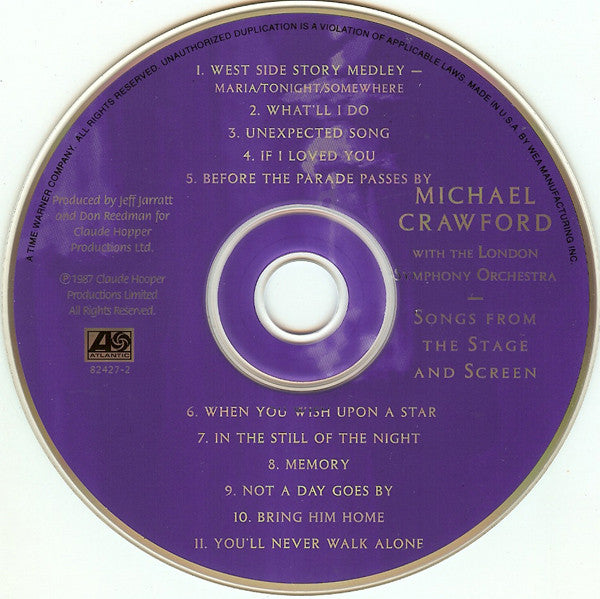Michael Crawford With The London Symphony Orchestra : Songs From The Stage And Screen (CD, Album)