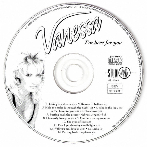 Vanessa (2) : I'm Here For You ... (CD, Album)