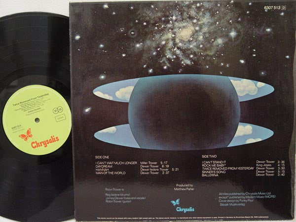 Robin Trower : Twice Removed From Yesterday (LP, Album)