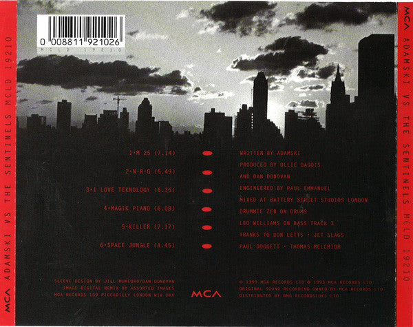 Adamski : Adamski Vs. The Sentinels (CD)