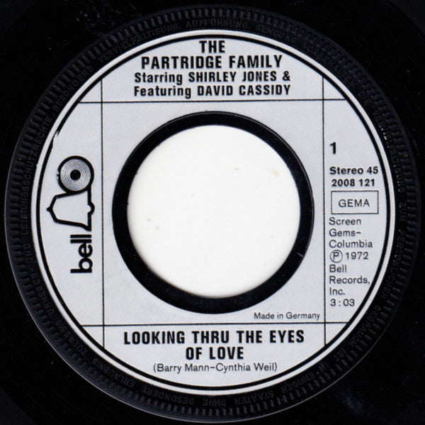 The Partridge Family Featuring David Cassidy : Looking Thru The Eyes Of Love (7", Single)