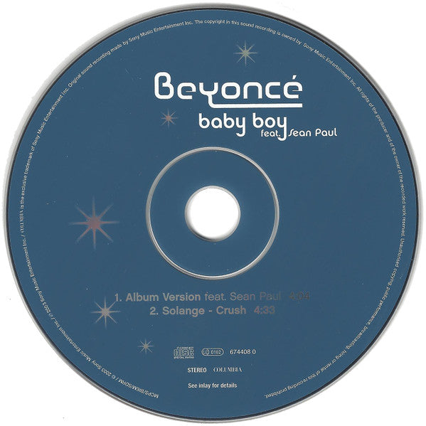 Beyoncé Feat Sean Paul : Baby Boy (CD, Single, CD3)