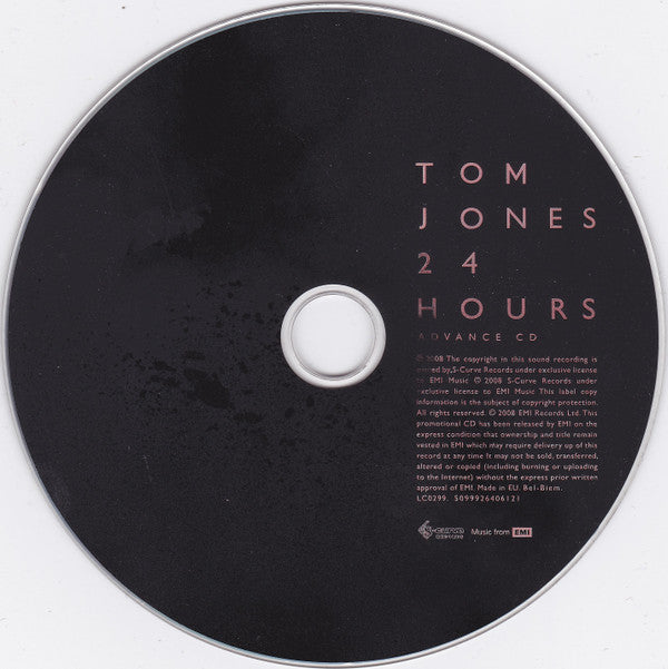 Tom Jones : 24 Hours (CD, Advance, Album, Promo, Car)