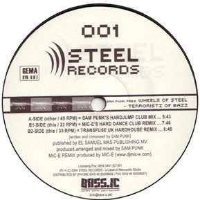 Sam Punk Pres. Wheels Of Steel : Terroristz Of Bazz (12")