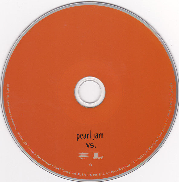 Pearl Jam : Vs (CD, Album, RE, RM, Exp)