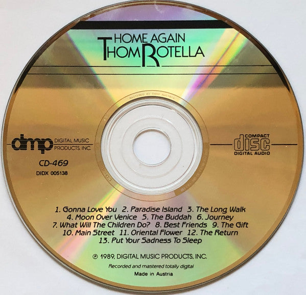 Thom Rotella : Home Again (CD, Album)