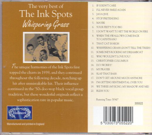 The Ink Spots : Whispering Grass (CD, Comp)