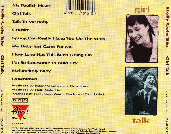 Holly Cole Trio : Girl Talk (CD, Album)