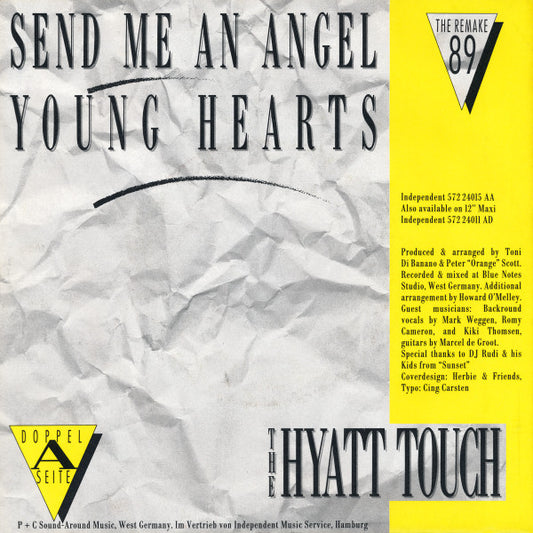 The Hyatt Touch : Send Me An Angel / Young Hearts (7", Single)
