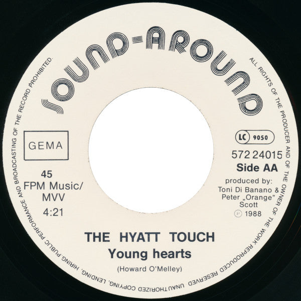 The Hyatt Touch : Send Me An Angel / Young Hearts (7", Single)