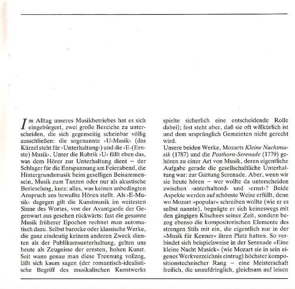 Wolfgang Amadeus Mozart - Wiener Philharmoniker, Berliner Philharmoniker, Karl Böhm : Eine Kleine Nachtmusik / »Posthorn-Serenade« KV 320 (CD, Album, RE, RM)