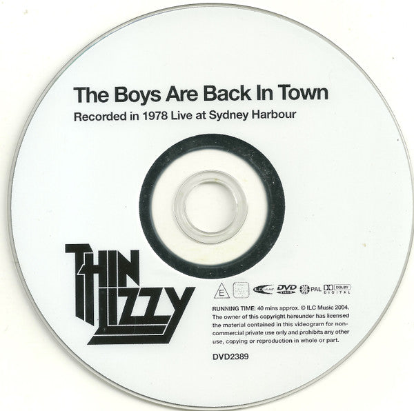Thin Lizzy : The Boys Are Back In Town (DVD-V, PAL, Dol)