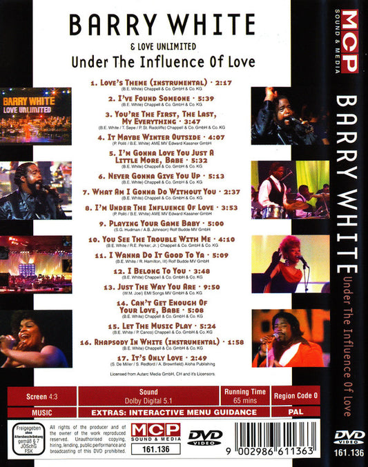 Barry White & Love Unlimited : Under The Influence Of Love (DVD-V, PAL, 4:3)