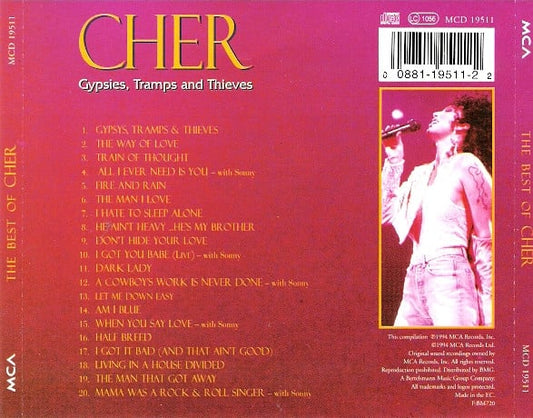 Cher : The Best Of Cher - Gypsies, Tramps And Thieves (CD, Comp)