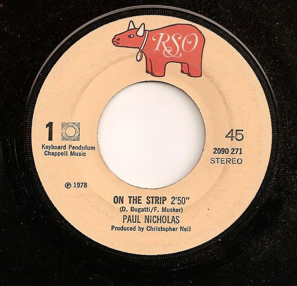 Paul Nicholas : On The Strip (7", Single)