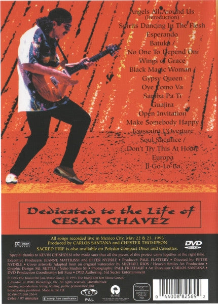 Santana : Sacred Fire, Live In Mexico (DVD-V, RE, PAL)