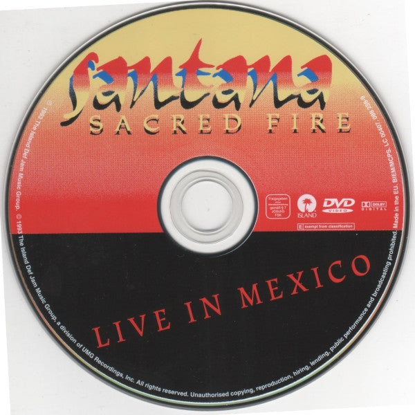 Santana : Sacred Fire, Live In Mexico (DVD-V, RE, PAL)
