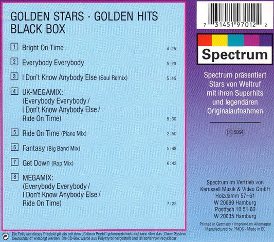 Black Box : Golden Stars - Golden Hits (CD, Comp)