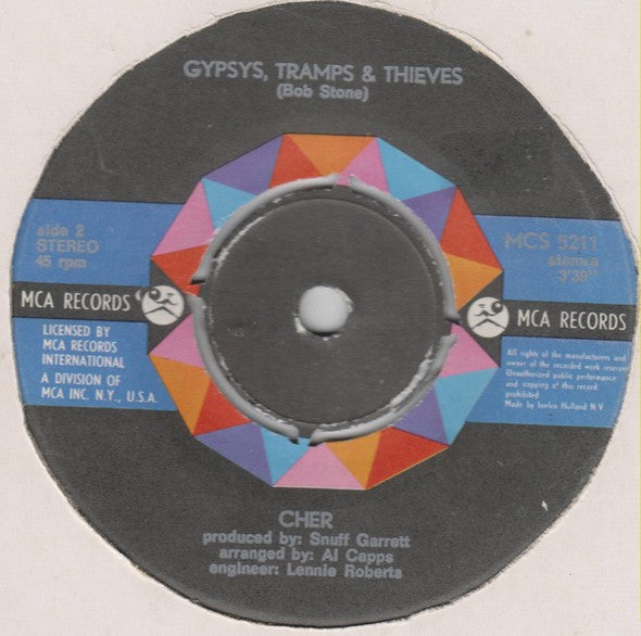 Cher : Gypsys Tramps & Thieves (7", Single)