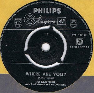 Jo Stafford : Thank You For Calling (7")