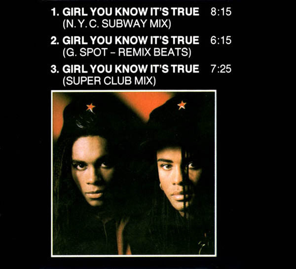 Milli Vanilli : Girl You Know It's True (N.Y.C. Subway Mix) (CD, Maxi)