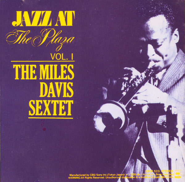 The Miles Davis Sextet : Jazz At The Plaza Vol.1 (CD, Album, RE)