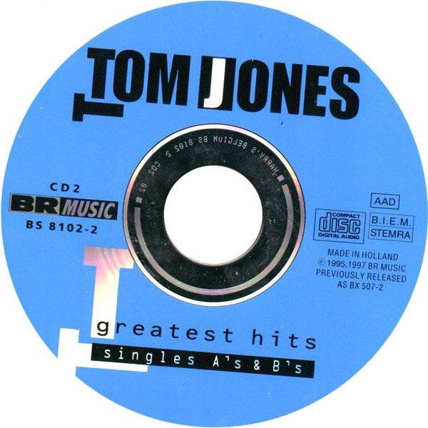 Tom Jones : Greatest Hits - Singles A's & B's (2xCD, Comp, RE)