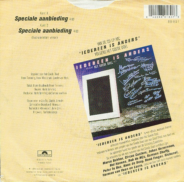 VOF De Kunst & Het Goede Doel : Speciale Aanbieding (7", Single)