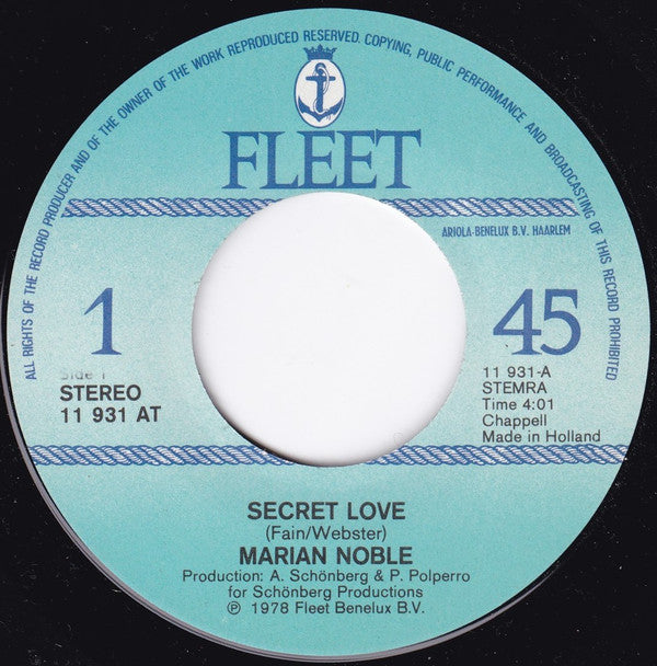 Marianne Noble : Secret Love (7")