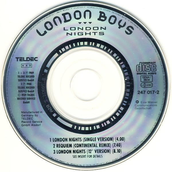 London Boys : London Nights (CD, Mini, Maxi)
