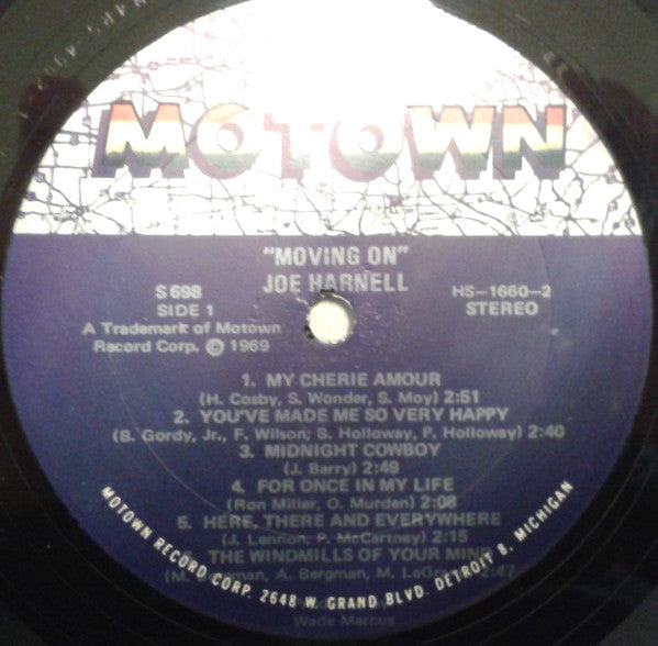 Joe Harnell : Moving On!! (LP, Album)