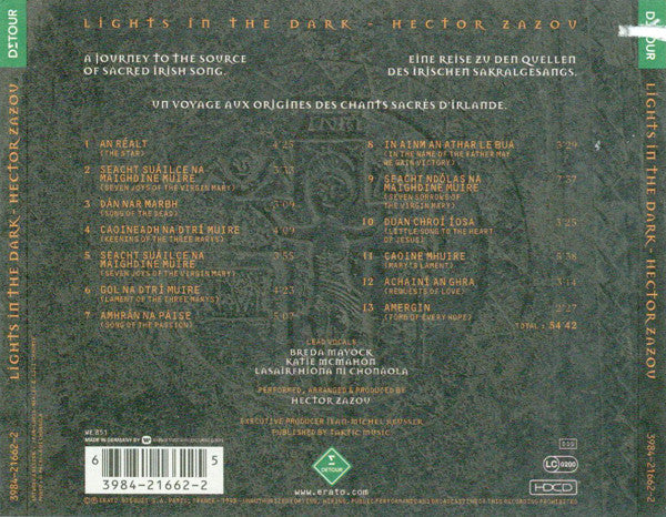Hector Zazou : Lights In The Dark (A Journey To The Source Of Sacred Irish Song) (HDCD, Album)