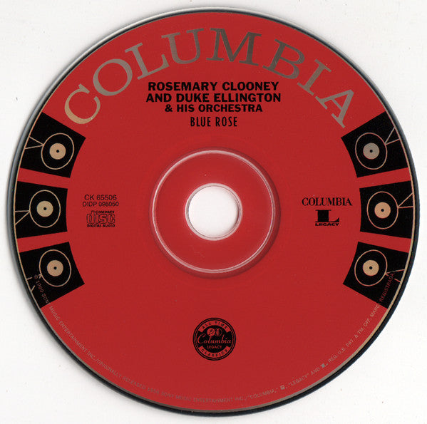 Rosemary Clooney And Duke Ellington And His Orchestra : Blue Rose (CD, Album, RE, RM)