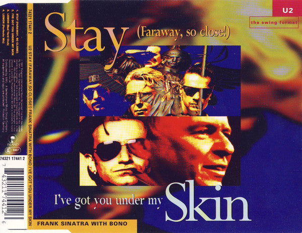 U2 / Frank Sinatra And Bono : Stay (Faraway, So Close!) The Swing Format / I've Got You Under My Skin (CD, Single)