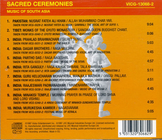 Various : Sacred Ceremonies - Music Of South Asia: India / Pakistan / Tibet / Iran (CD, Comp)